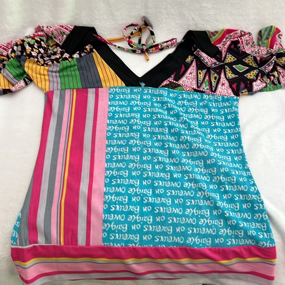 Ladies top multi colored - Picture 2 of 6